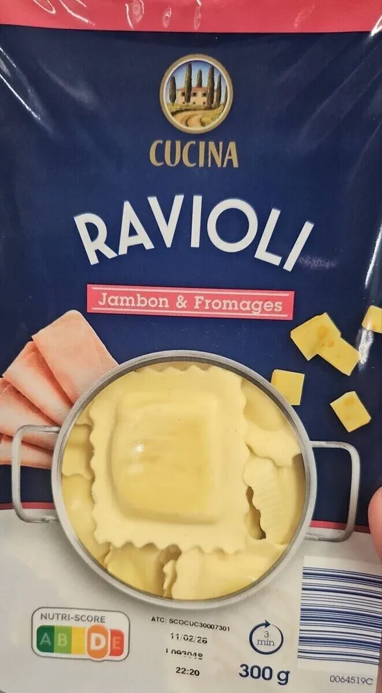 Ravioli Jambon et Fromage