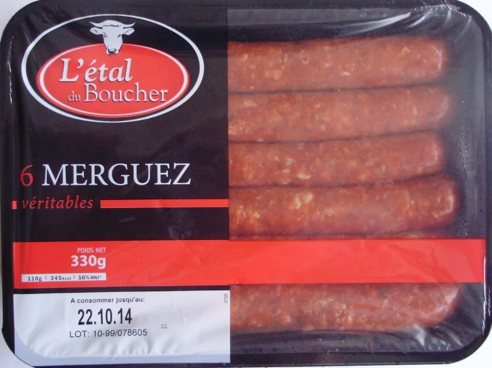 6 Merguez véritables