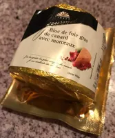 Bloc de foie gras de canard avec morceaux