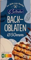 Backoblaten ⌀50 mm