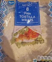 Plain tortilla wraps
