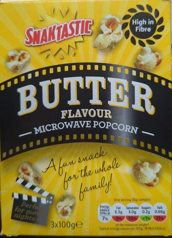Popcorn saveur beurre