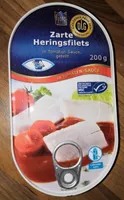 Zarte Heringsfilets, In Tomaten Sauce