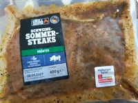 Schweine-Sommersteaks