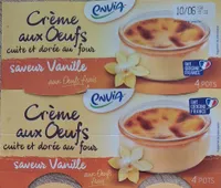 Crème aux oeufs saveur vanille 4 x 100 g