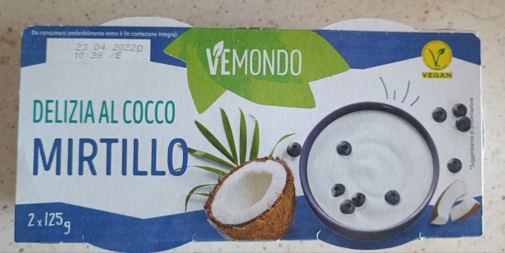 Coconut with strawberry