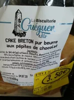 Cake Breton pur beurre aux pépites de chocolat
