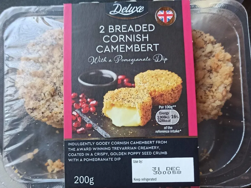 Breaded Cornish camembert