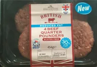 4 beef quarter pounders