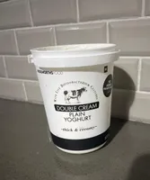 Double cream plain yogurt