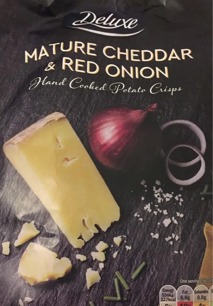 Potato crisps cheddar onion