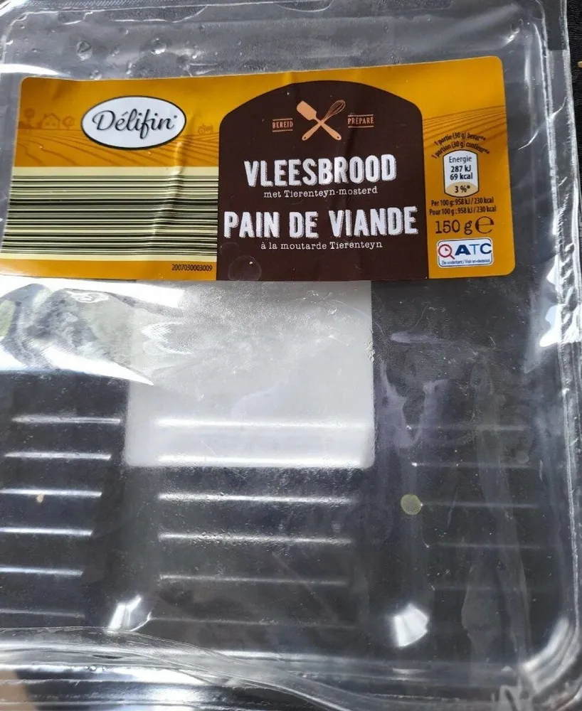 Pain de viande en tranche