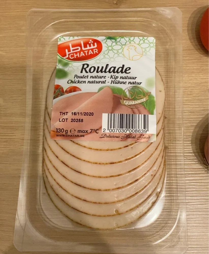 Roulade poulet nature