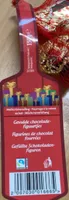 Figurines de chocolat fourées