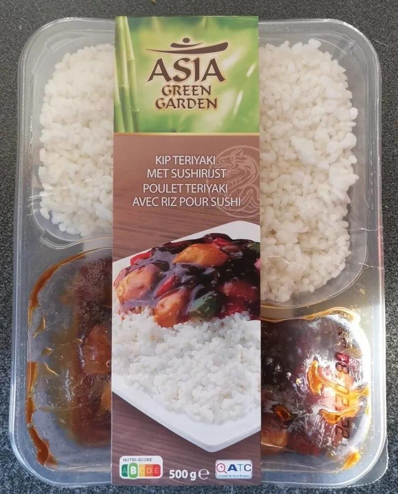 Poulet teriyaki avec riz pour sushi