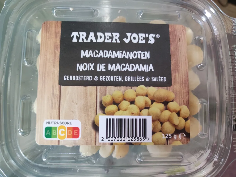 Noix de macadamia grillées et salées
