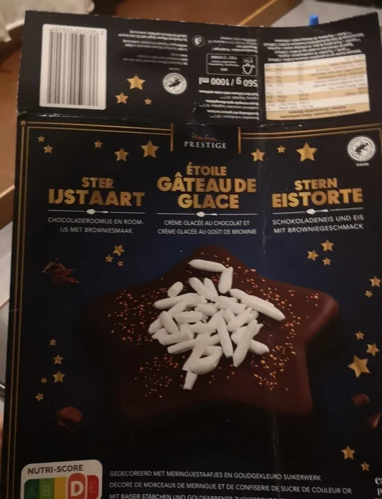 Gâteau de glace étoile