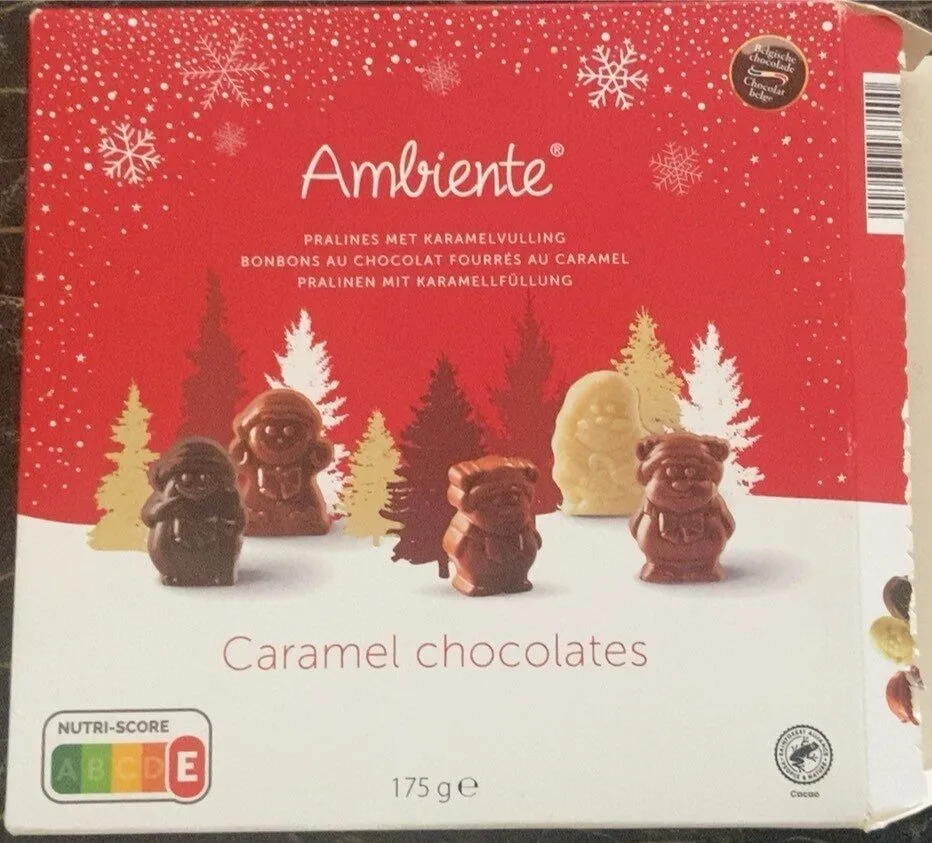 Bonbons au chocolat fourrés au caramel