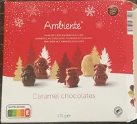 Bonbons au chocolat fourrés au caramel