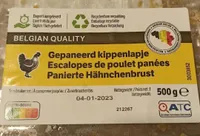 Escalopes de poulet panées