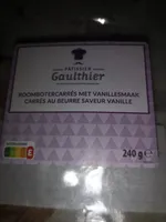 Carrés au beurre saveur vanille