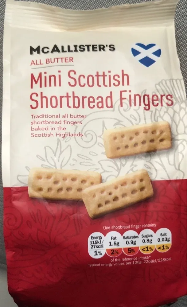 Mini Scottish Shortbread Fingers