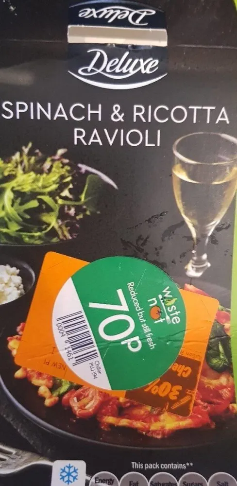 Spinach and ricotta ravioli