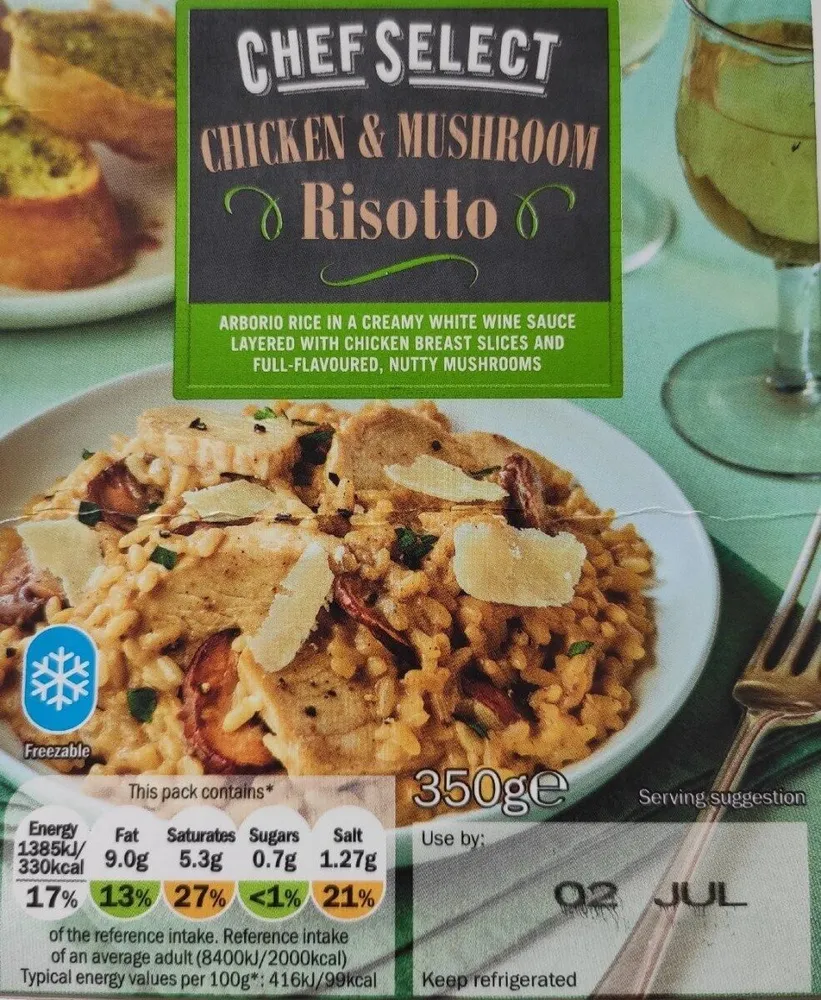 Chicken & mushroom risotto