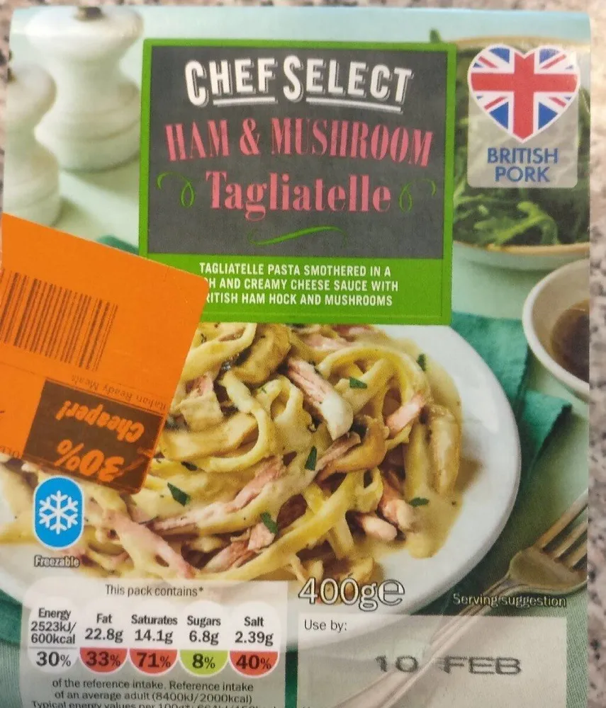 Ham & Mushroom Tagliatelle