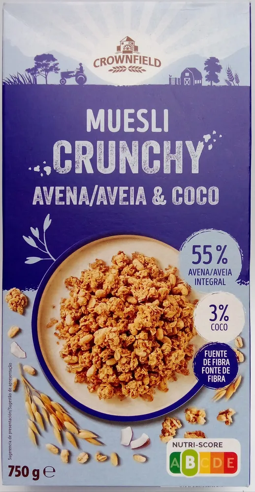Muesli crunchy aveia & coco