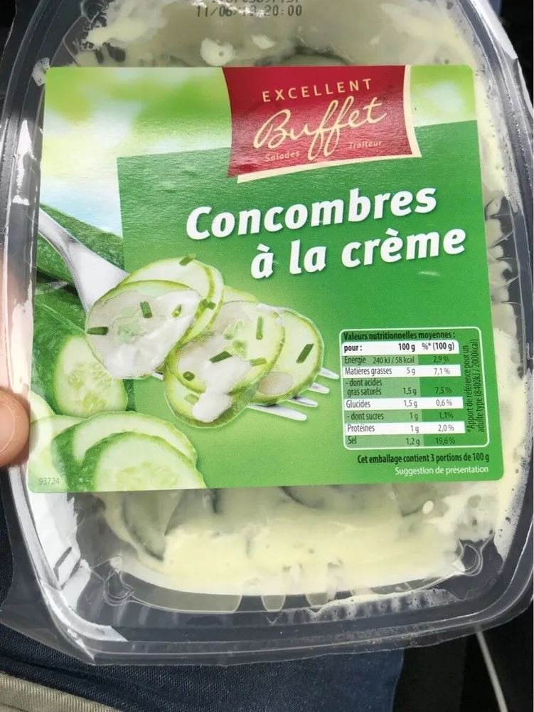 Concombre a la creme