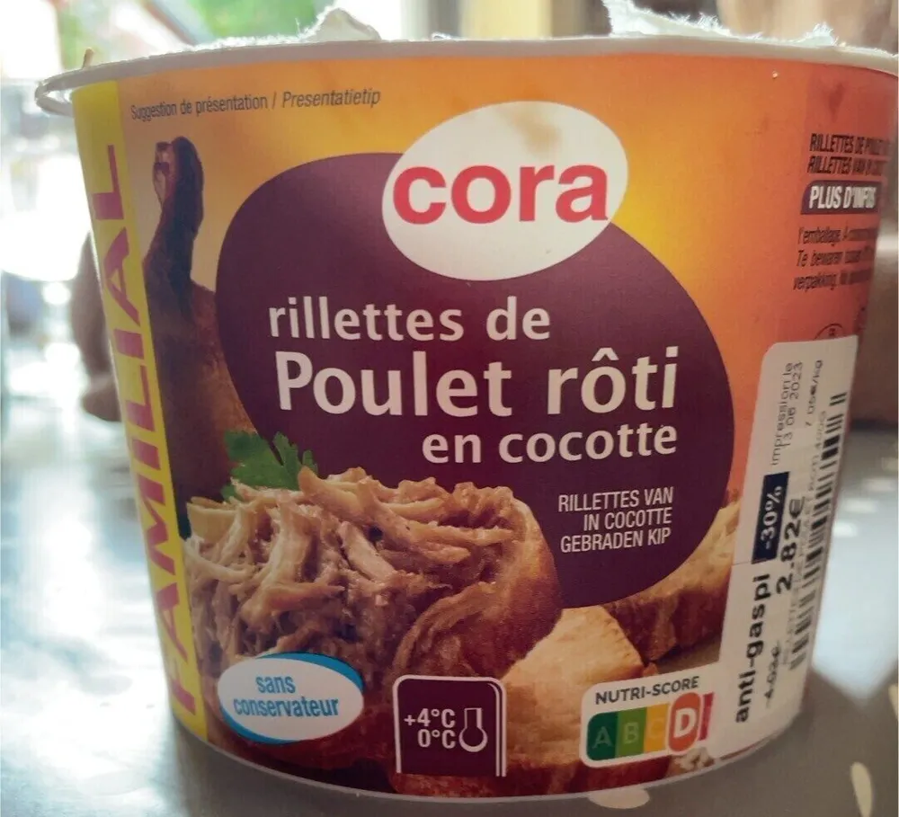 Rillettes de poulet roti