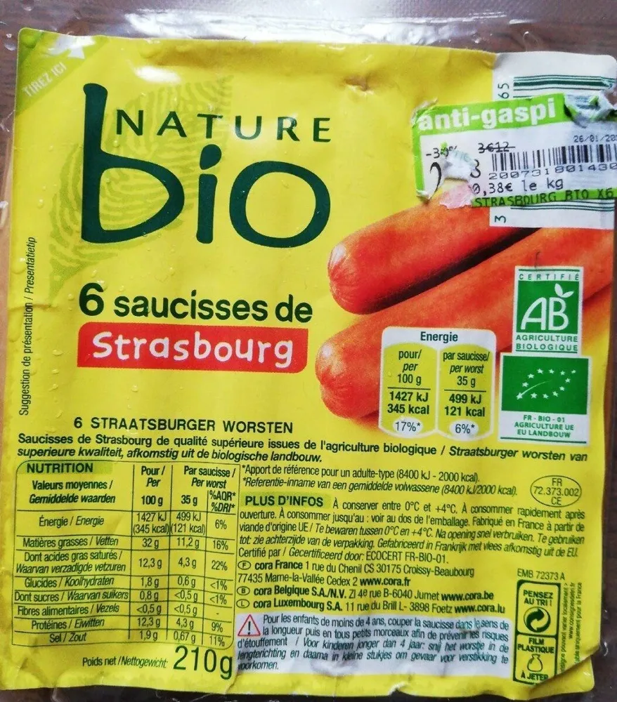 Saucisse de strasbourg