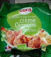 Manchons de poulet crème oignons