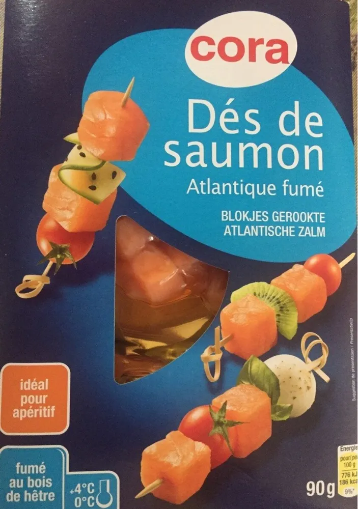 Dés de saumon