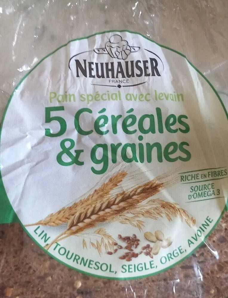Pain spécial avec levain 5cereames et graines