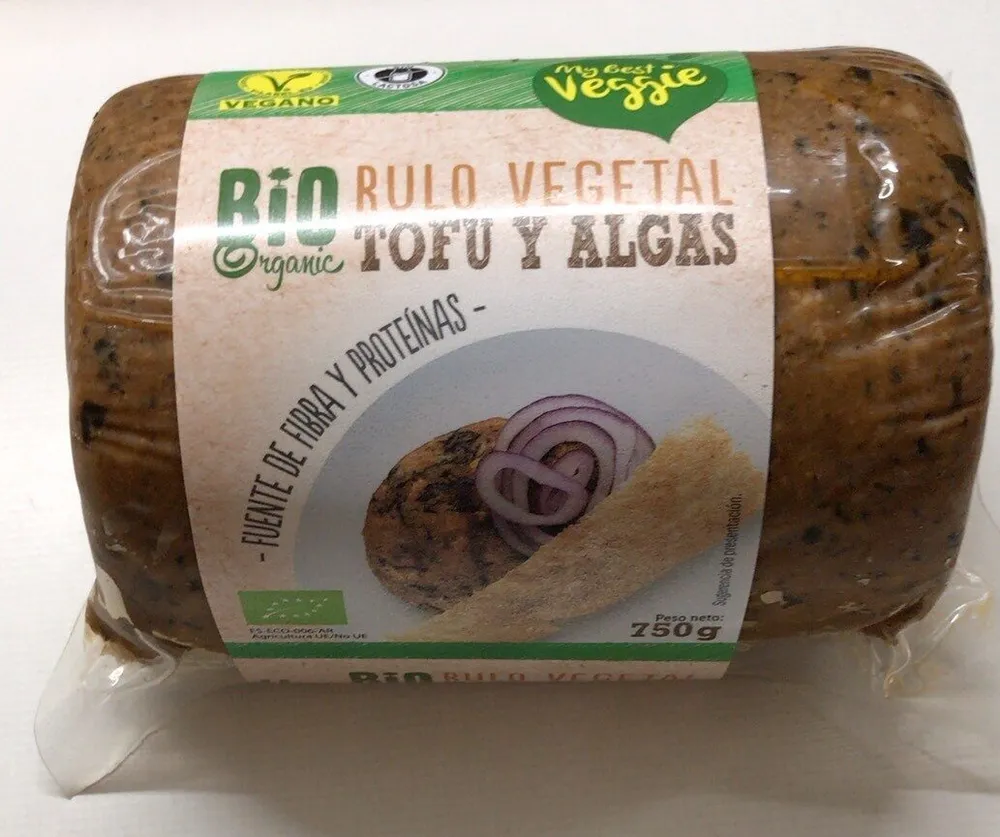 Rulo vegetal tofu y algas