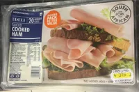 Sliced cooked ham