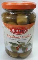 Azeitonas verdes recheadas com pimento