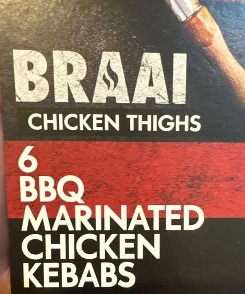 BBQ marinated chicken kebabs
