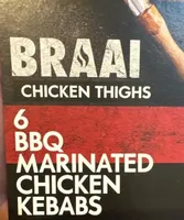 BBQ marinated chicken kebabs