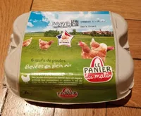 6 oeufs de poules élevées en plein air