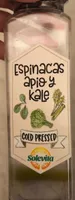Espinacas apio y kale