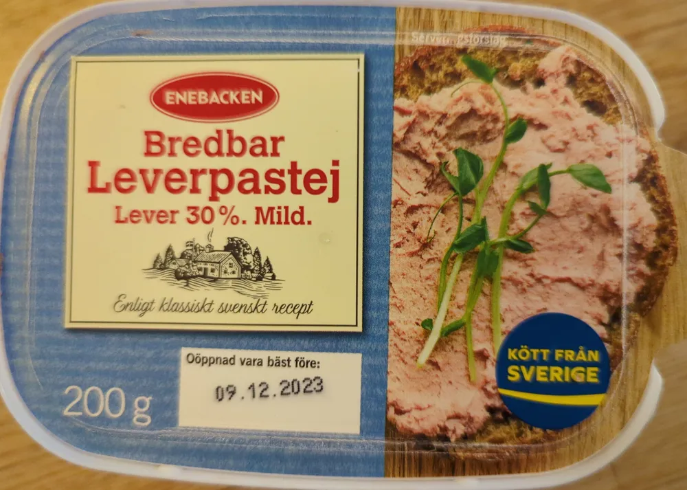 Bredbar Leverpastej