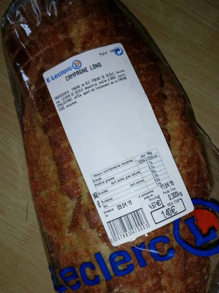 Pain campagne long