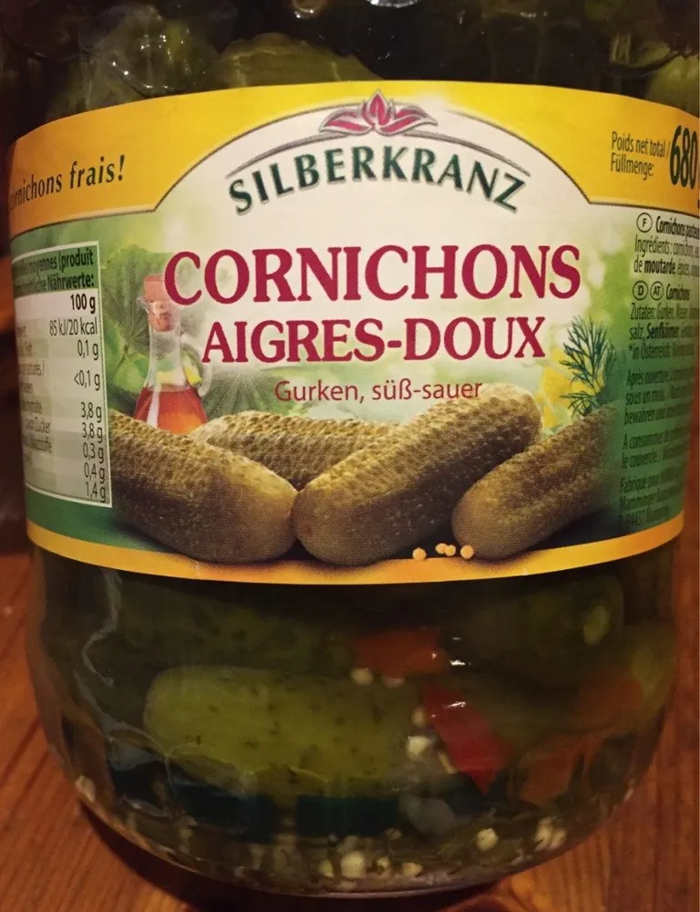 Cornichons aigres-doux
