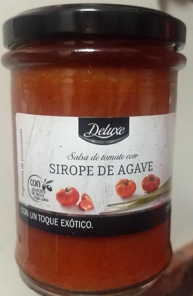 Salsa de tomate con sirope de agave