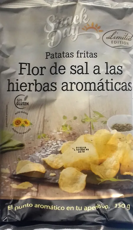 Patatas fritas flor de sal a las hierbas aromáticas