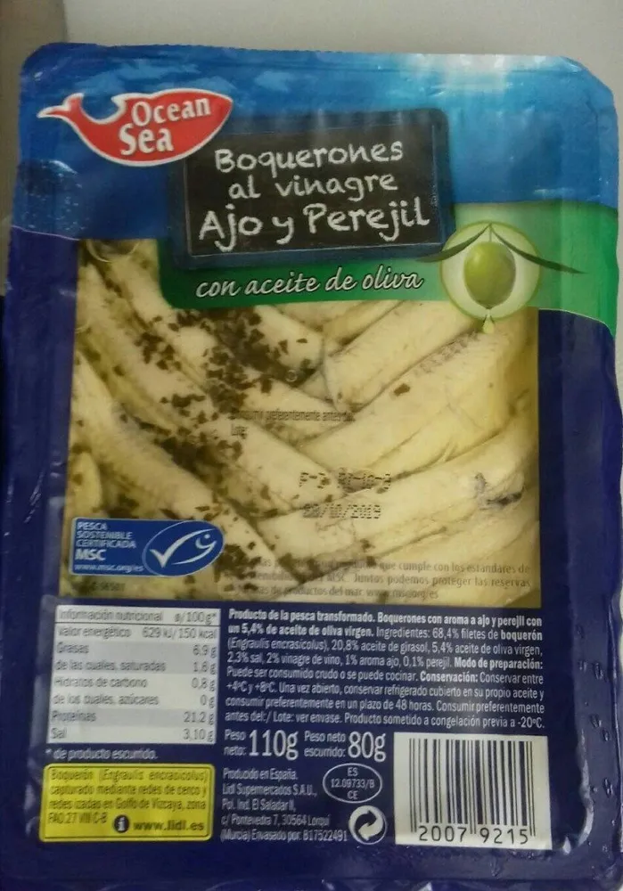 Boquerones al vinagre del Cantábrico