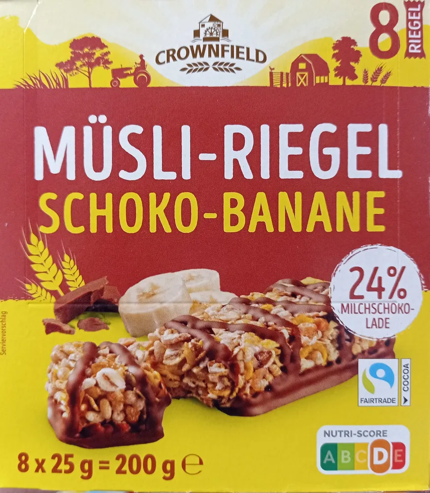 Muesli Bars Chocolate & Banana